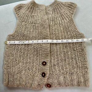 Chunky Hand Knit Sleeveless Sweater